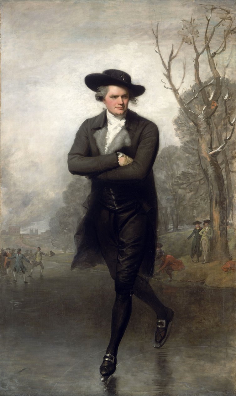 O Patinador (Retrato de William Grant) de Gilbert Stuart