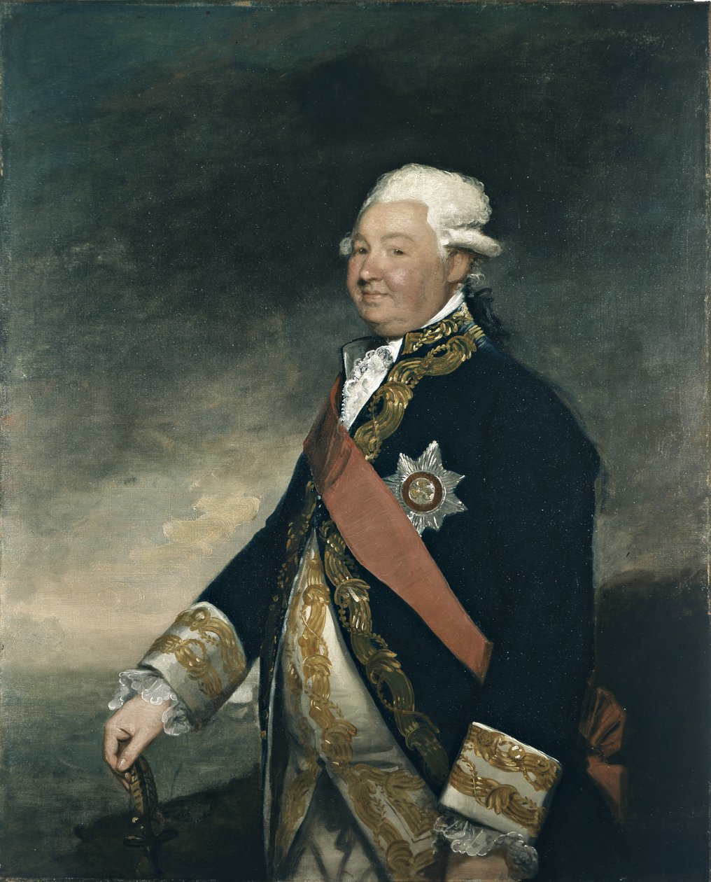 Vice-Almirante Edward Hughes (óleo sobre tela) de Gilbert Stuart