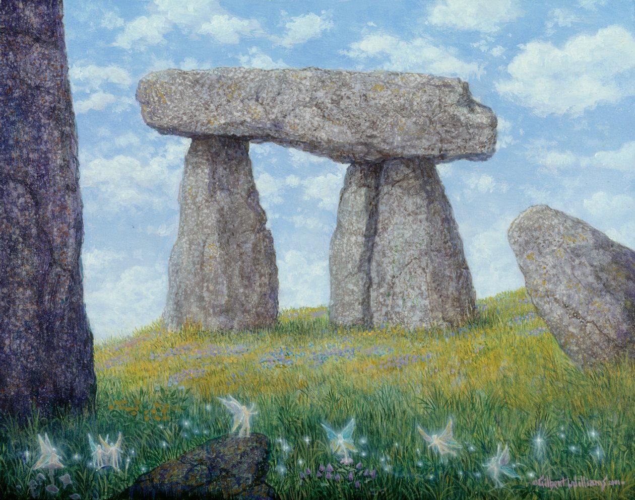 Pedras antigas, 2001 (acrílico sobre cartão) de Gilbert Williams