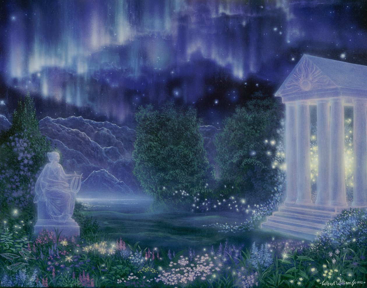 Jardim da Aurora,1990 (acrílico sobre tela) de Gilbert Williams