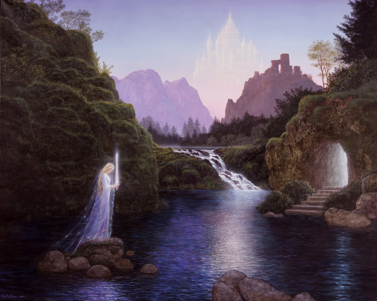 Camelot, 2006 (acrílico sobre cartão) de Gilbert Williams