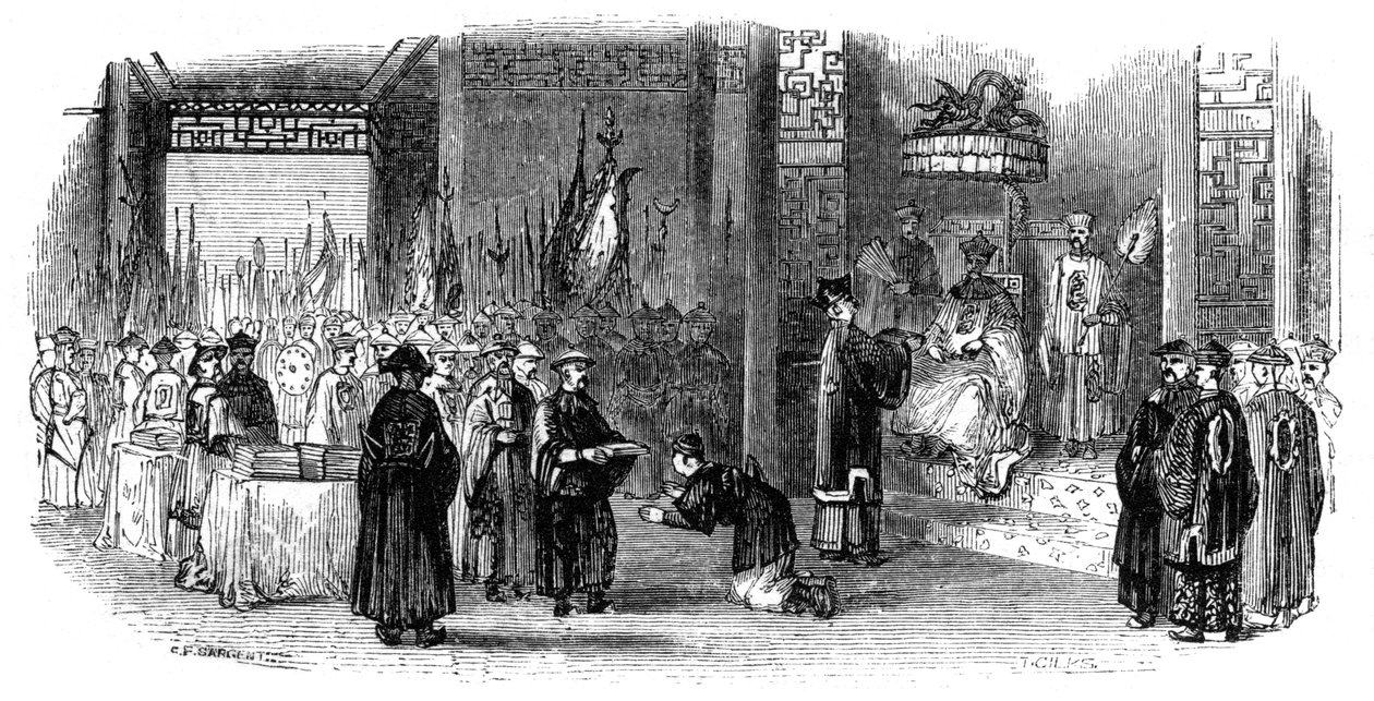 Cerimônia anual de apresentação dos almanaques, 1847 de Giles