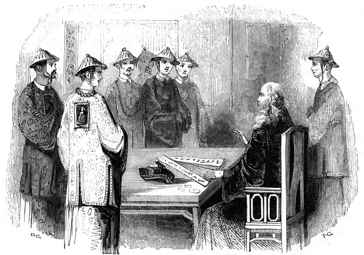 Confúcio e seus discípulos, século V aC, 1847 de Giles