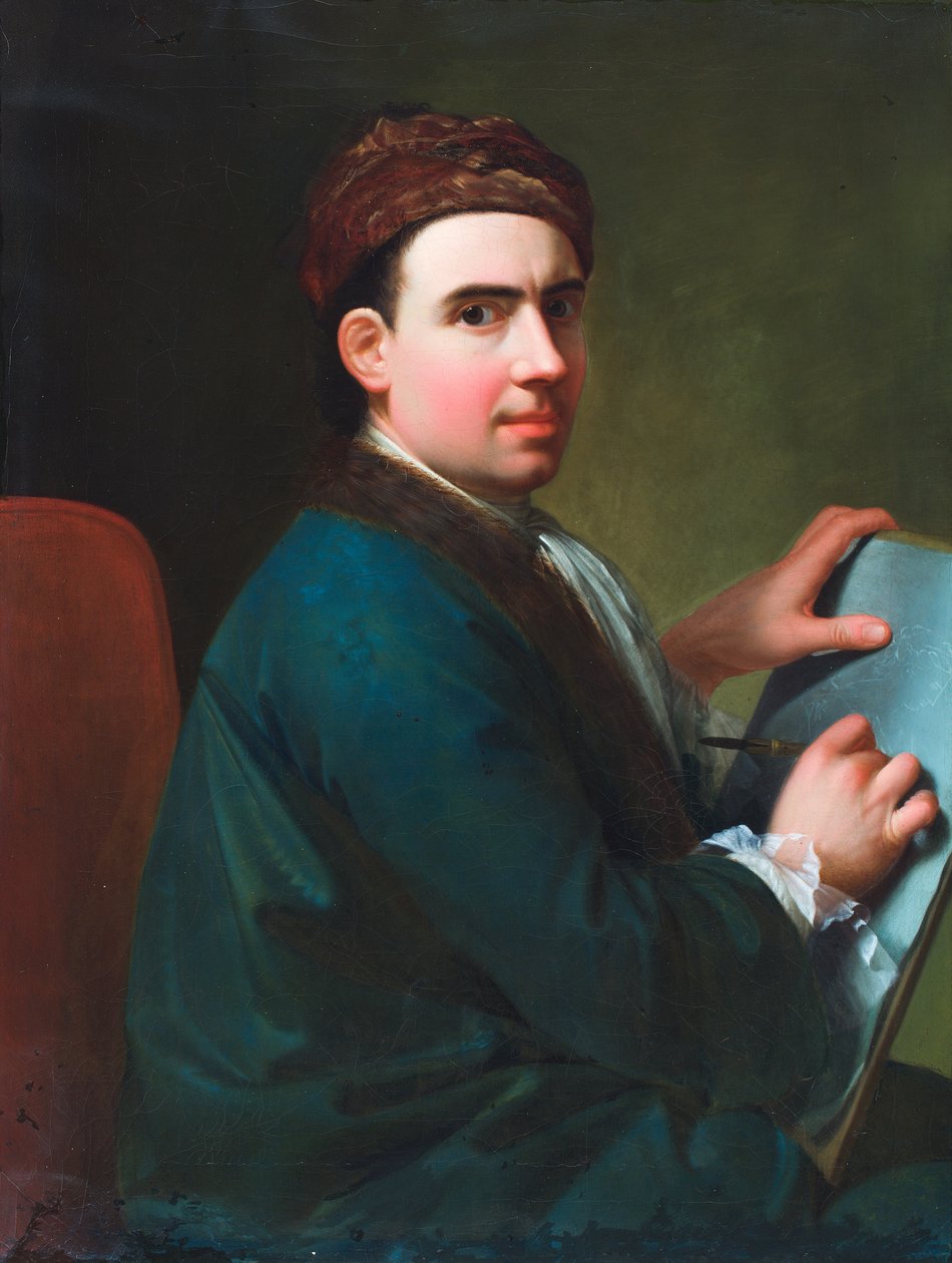 Autorretrato (óleo sobre tela) de Giles Hussey