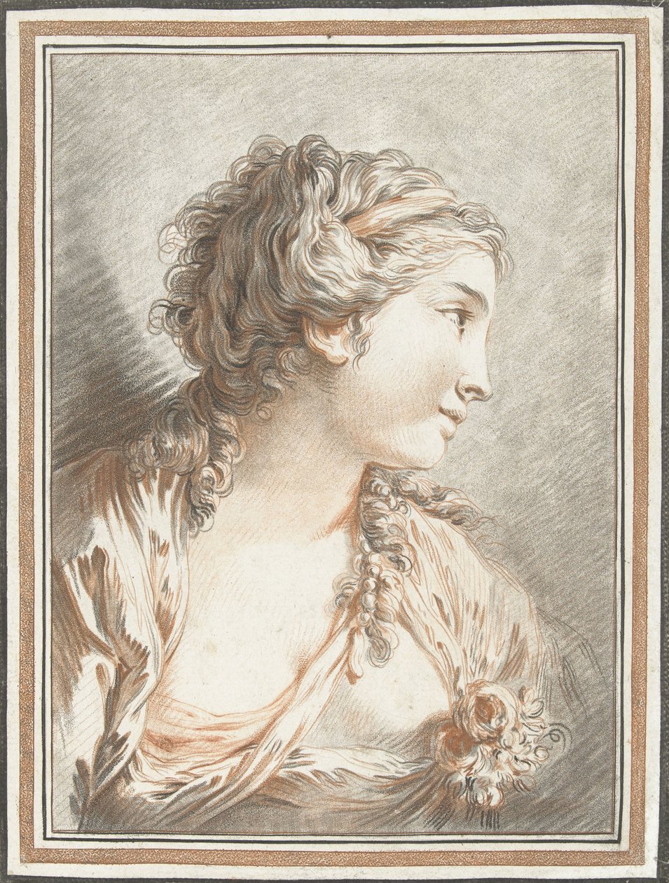 Busto de mulher de Gilles Demarteau