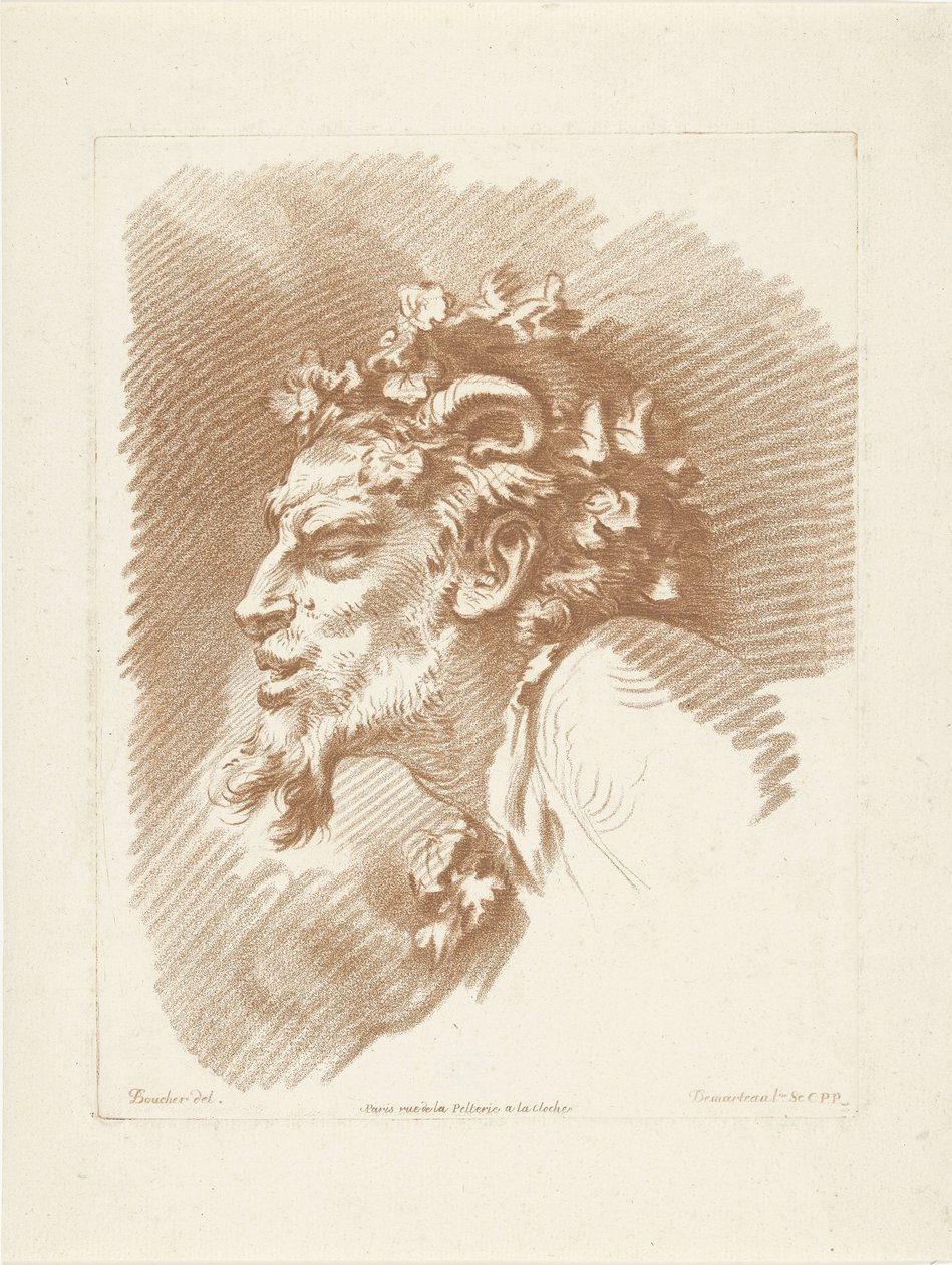 Cabeça de sátiro de Gilles Demarteau