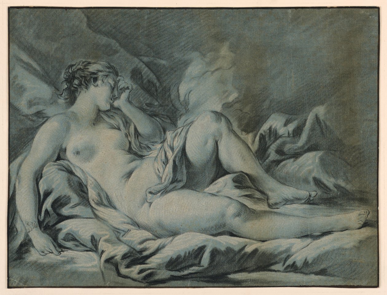 Mulher nua dormindo de Gilles Demarteau