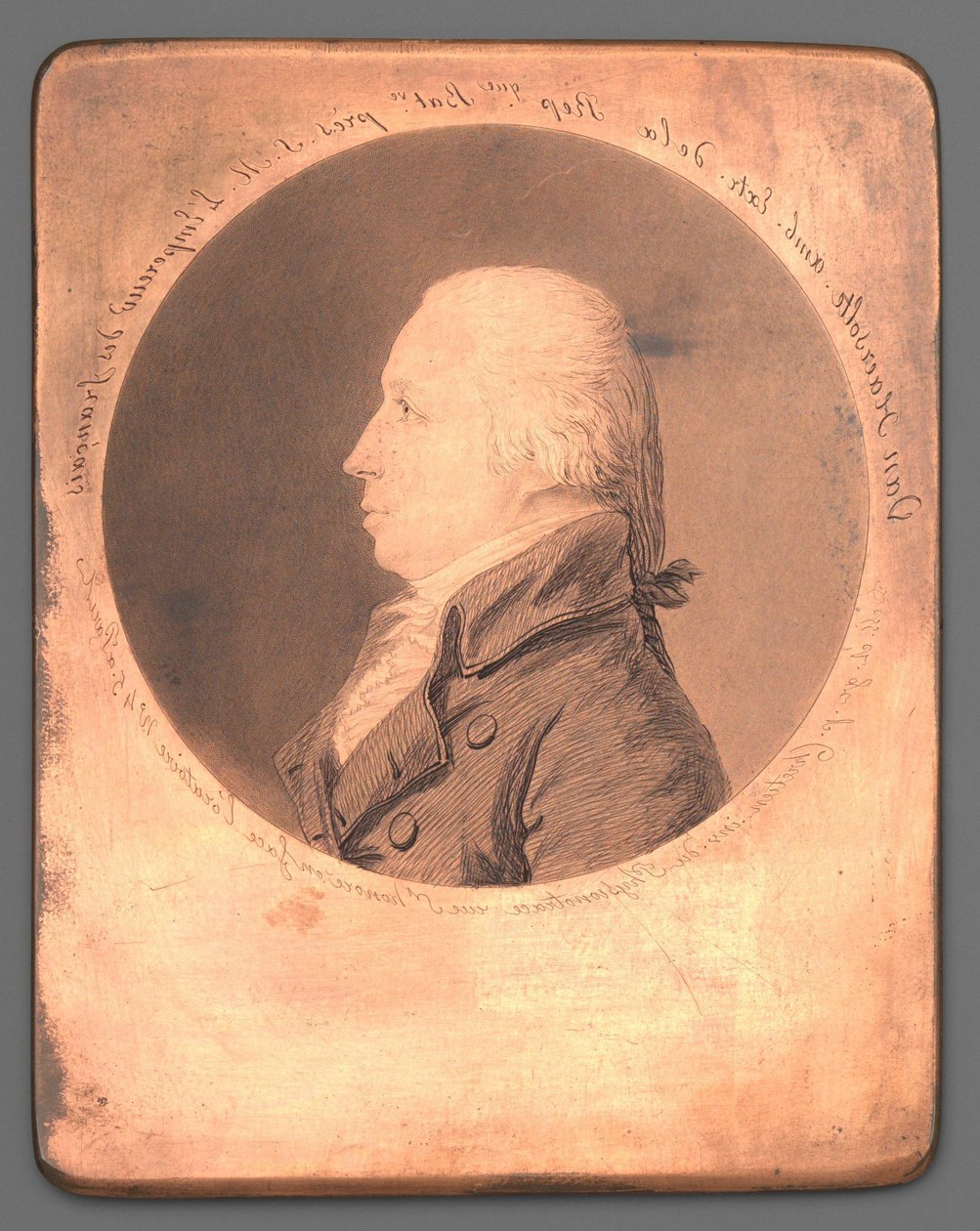 Retrato de Anthony Fred. Roubar. Evert barão van Haersolte de Gilles Louis Chrétien