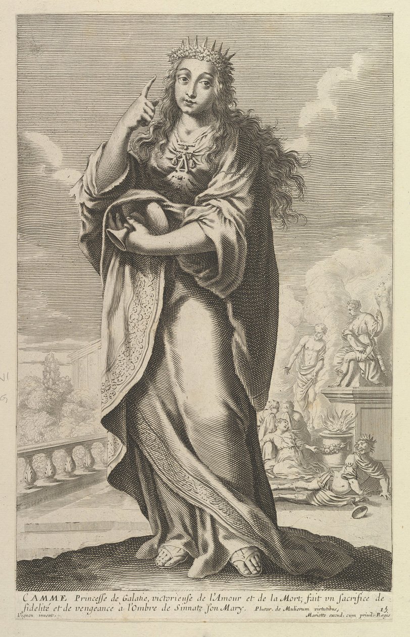 Camme, 1647. Criadores: Gilles Rousselet, Abraham Bosse. de Gilles Rousselet and Abraham Bosse