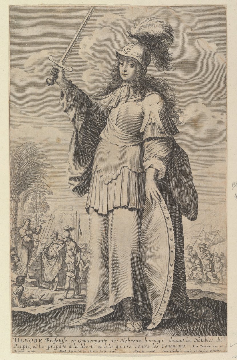 Débora, 1647. Criadores: Gilles Rousselet, Abraham Bosse. de Gilles Rousselet and Abraham Bosse