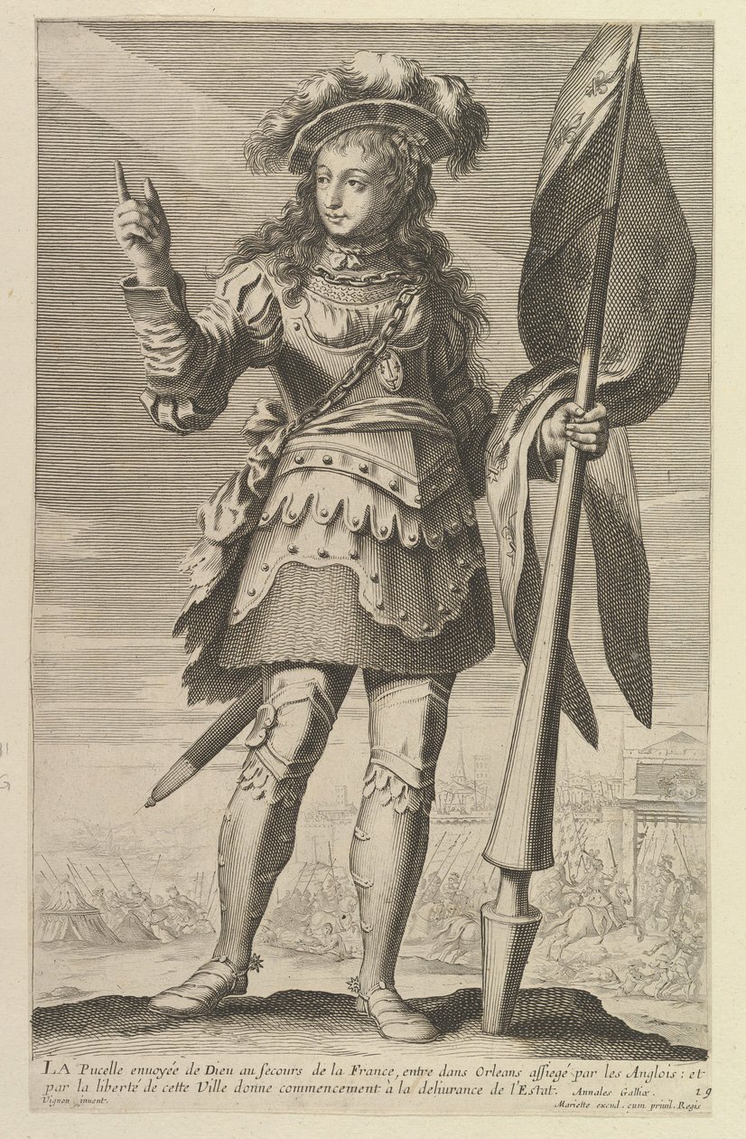 The Maid of Orleans, 1647. Criadores: Gilles Rousselet, Abraham Bosse. de Gilles Rousselet and Abraham Bosse