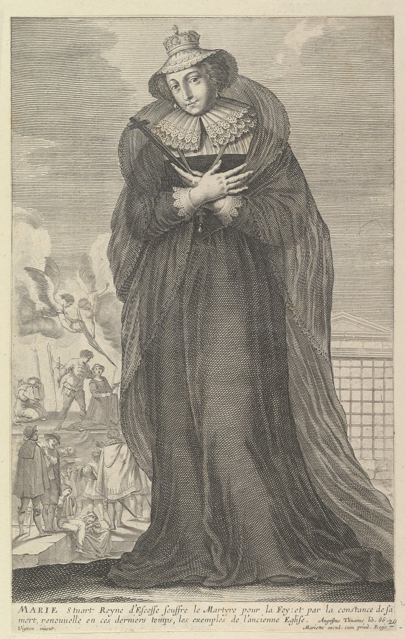 Marie Stuart, 1647. Criadores: Gilles Rousselet, Abraham Bosse. de Gilles Rousselet and Abraham Bosse