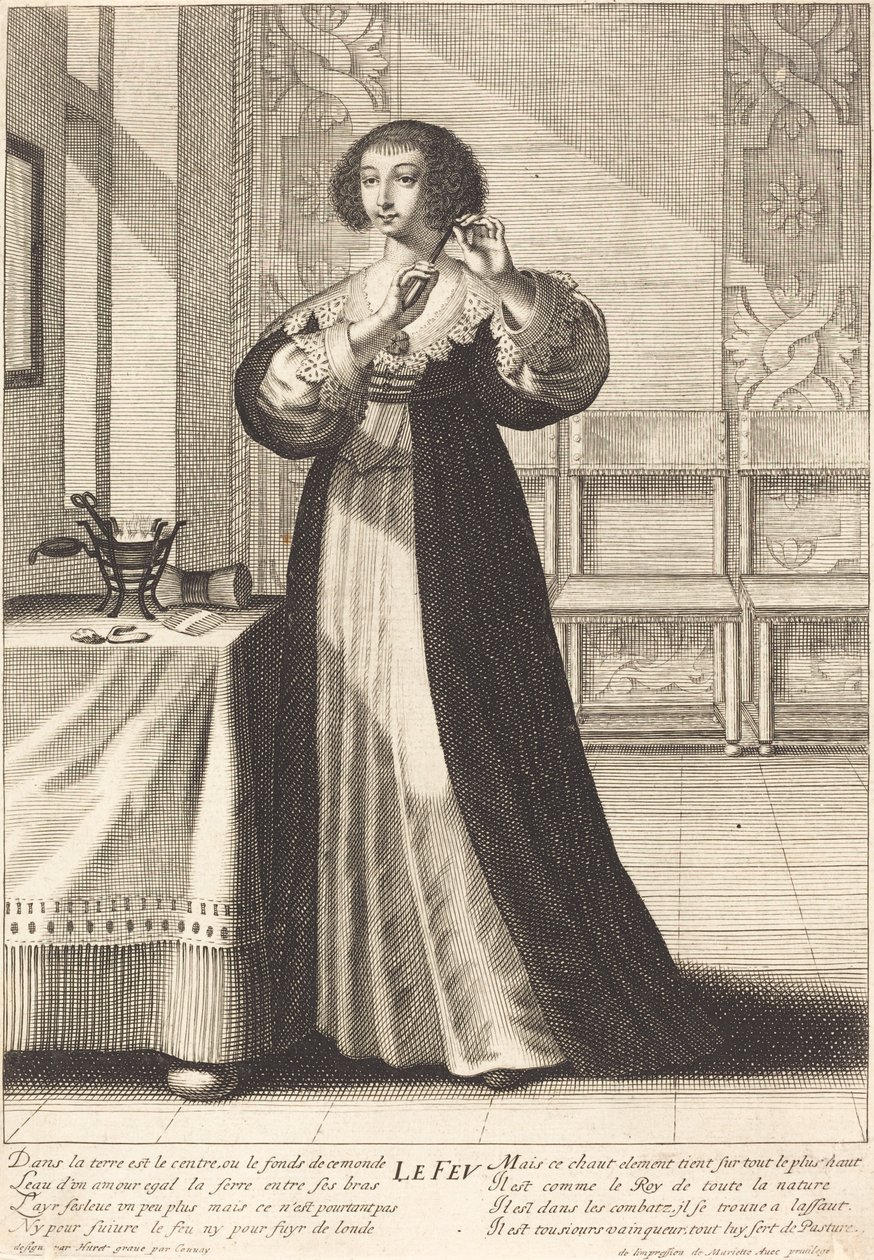 Incêndio de Gilles Rousselet after Grégoire Huret