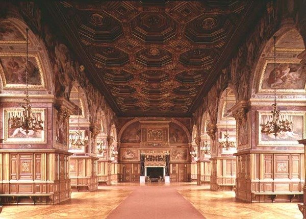 O salão de baile, ou galeria de Henri II (1519-59) de Gilles and Delorme Le Breton