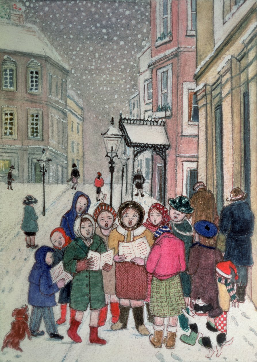 Cantores de cânticos de Natal de Gillian Lawson