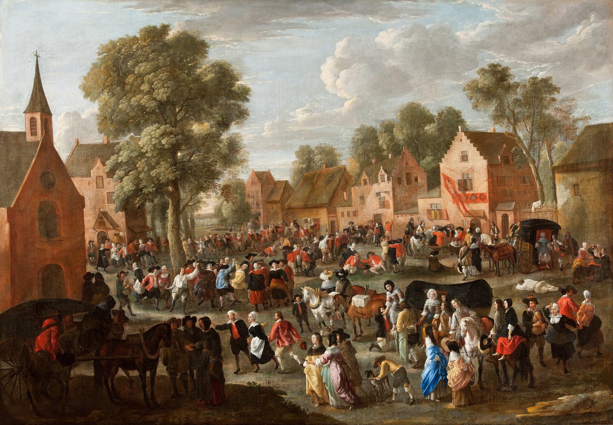 Parque de diversões da vila de Gillis van Tilborgh the younger