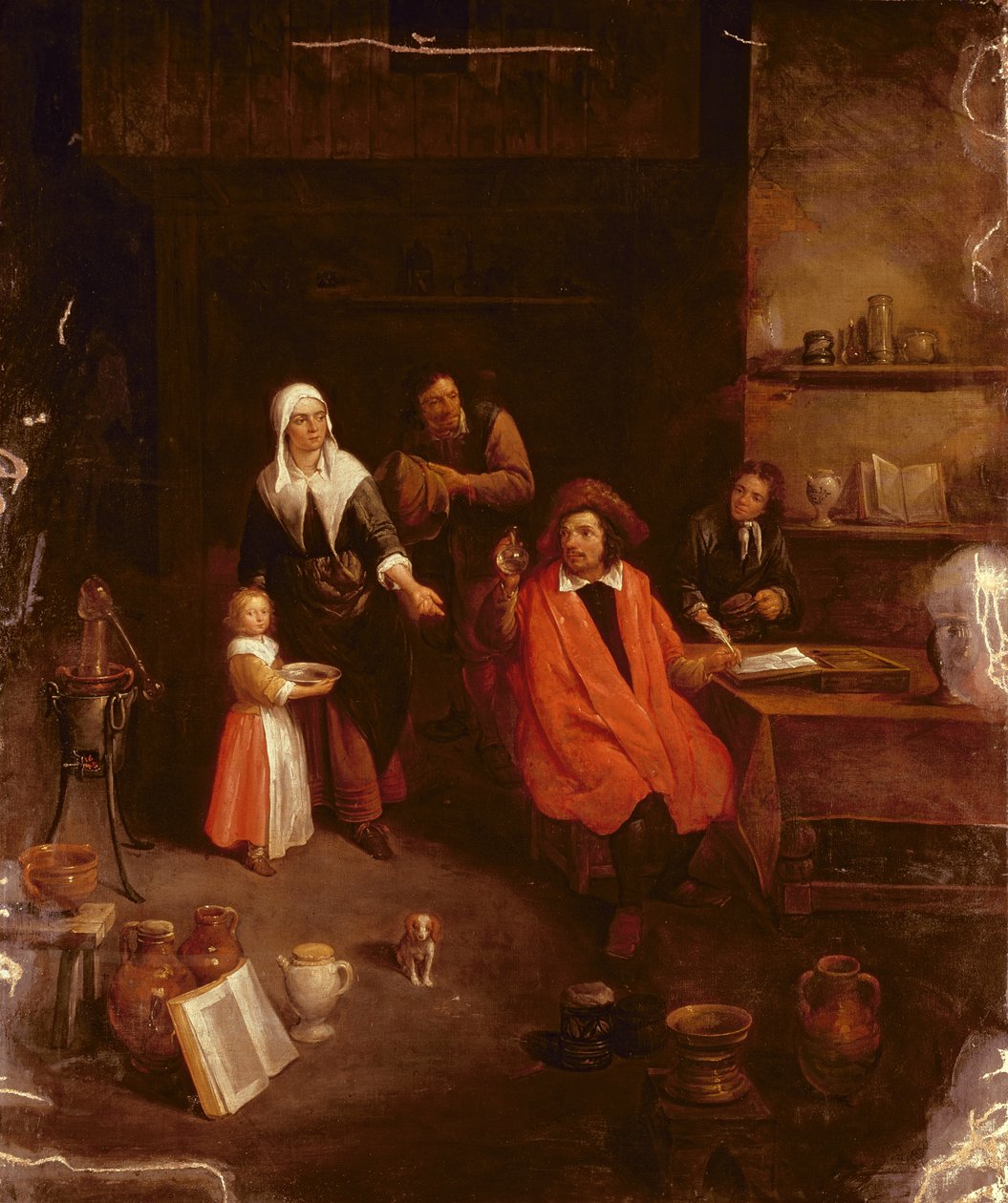 Visitando o médico de Gillis van Tilborgh the younger