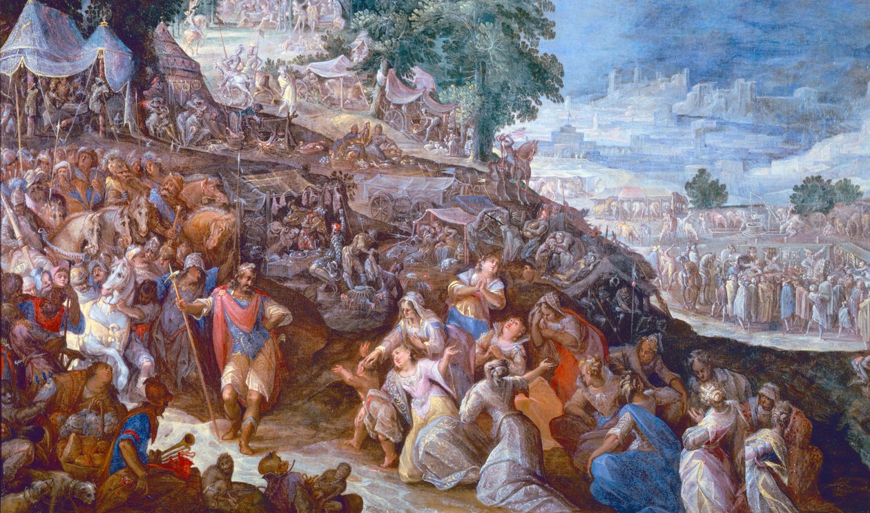 Volumnia antes de Coriolanus de Gillis van Valckenborch