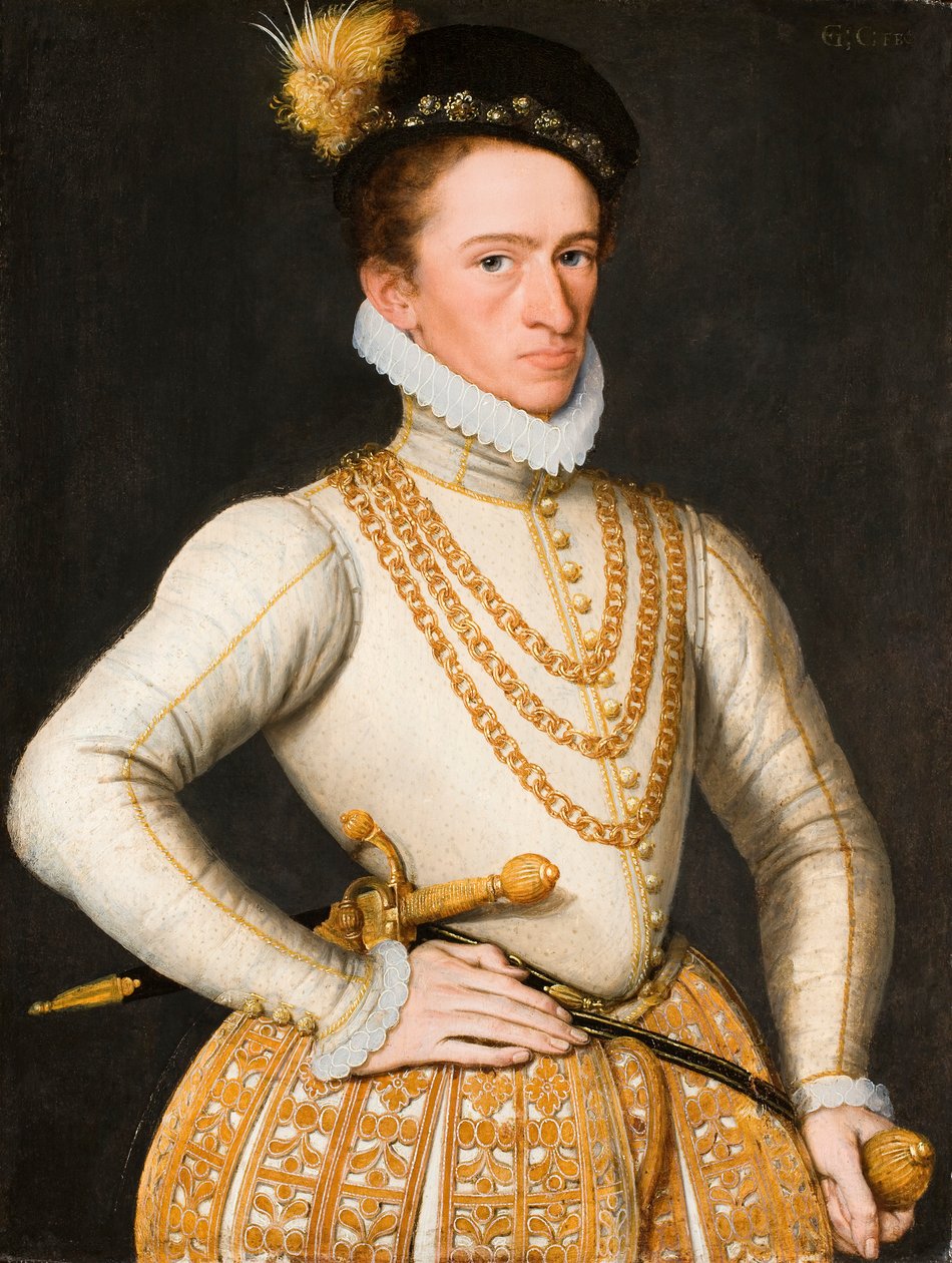 Retrato de um nobre desconhecido, 1575. de Gillis Claeissens