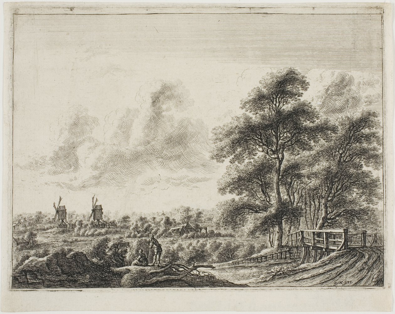 Paisagem com ponte pequena de Gillis Neyts