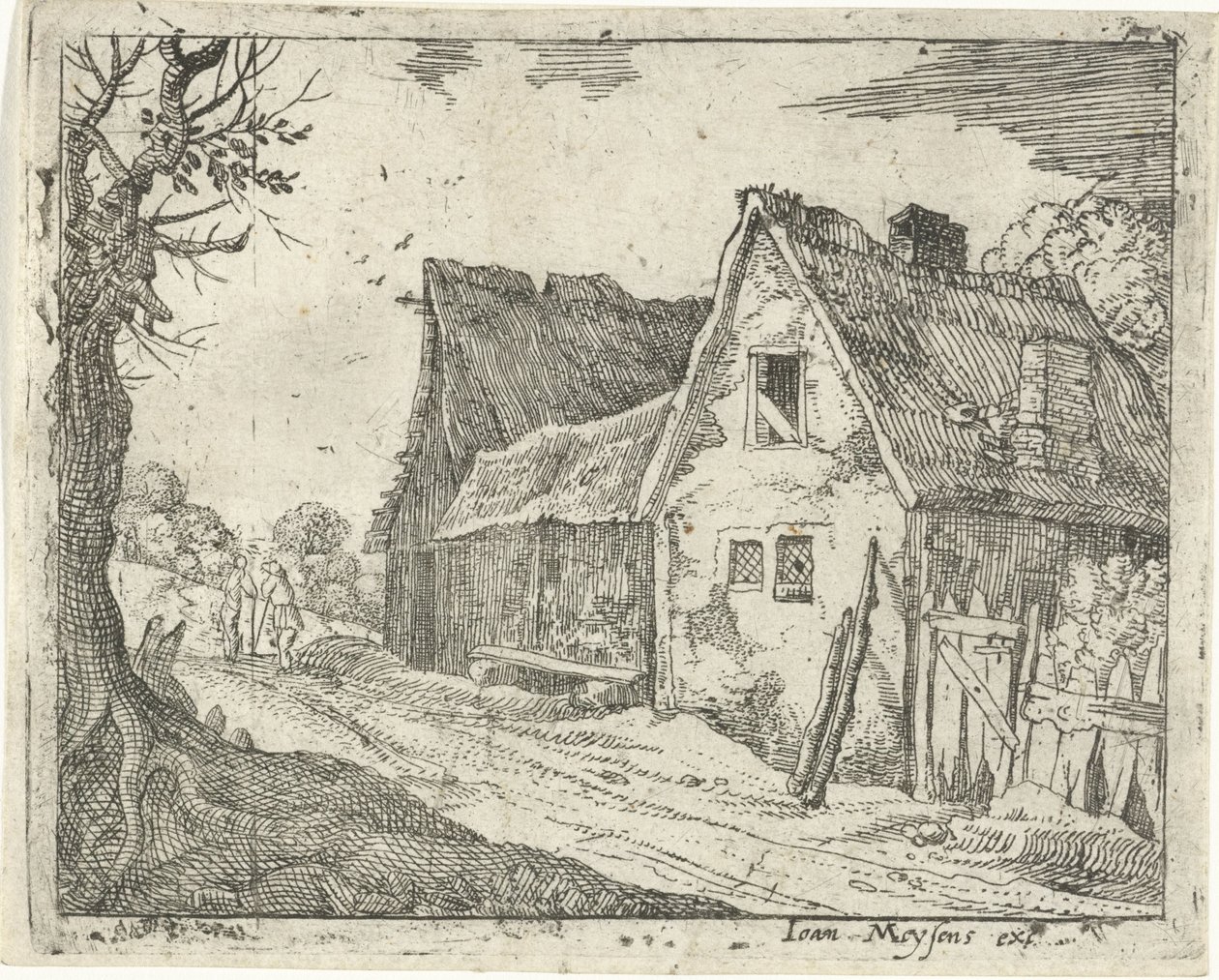 Casa agrícola numa estrada de campo de Gillis Peeters (I)
