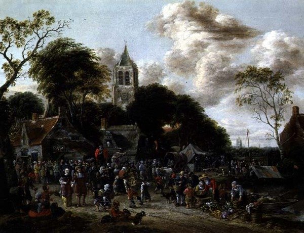 Dia de mercado de Gillis Rombouts