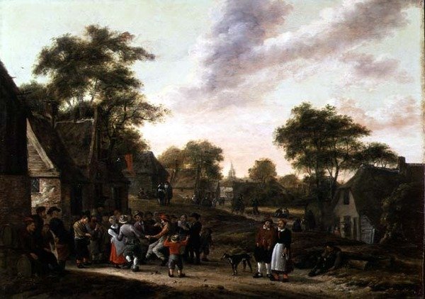 Camponeses em uma Dança de Gillis Rombouts