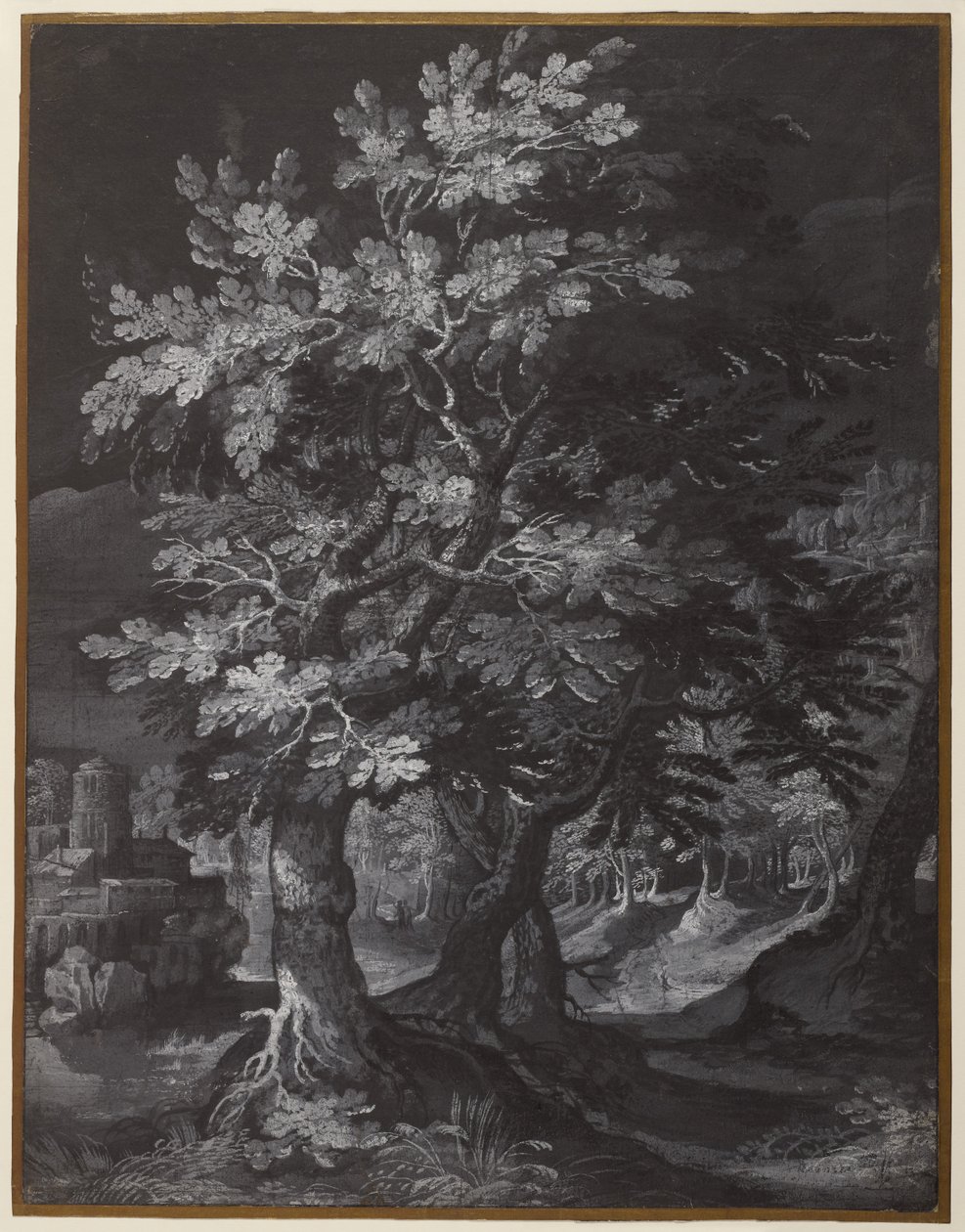 Cena de floresta de Gillis van Coninxloo
