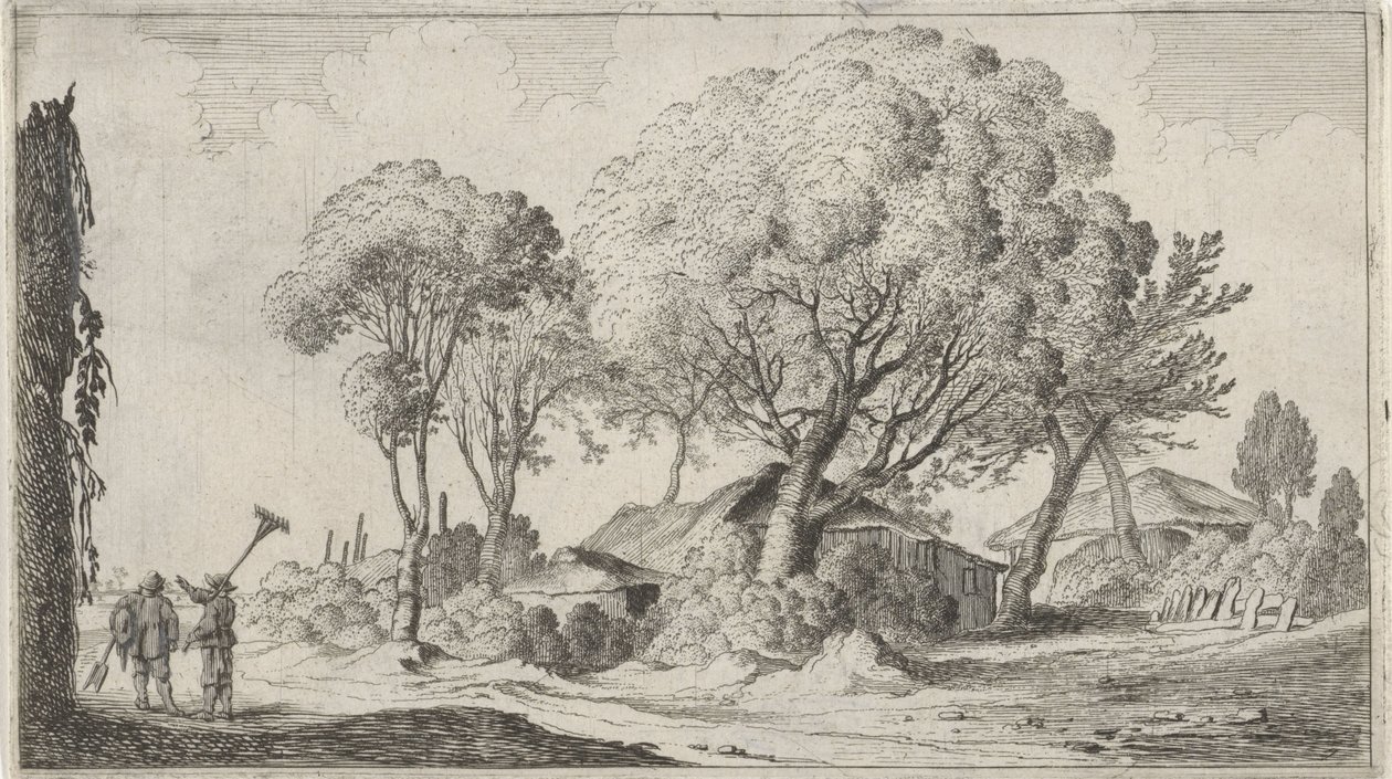 Fazendas entre árvores Doze paisagens (título da série) de Gillis van Scheyndel (I)