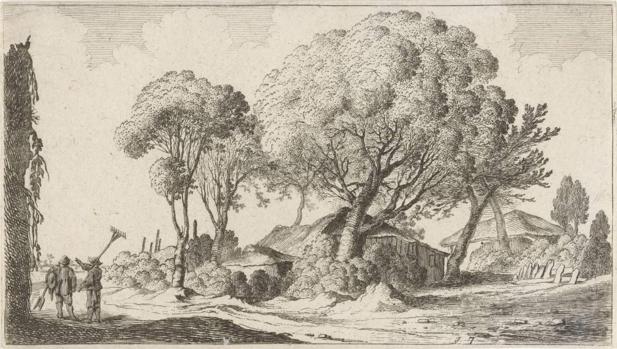 Fazendas entre árvores Doze paisagens (título da série) de Gillis van Scheyndel (I)