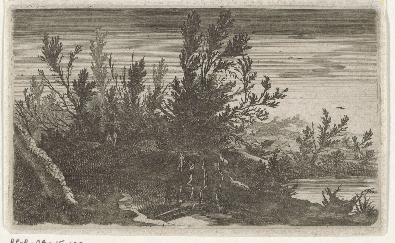 Paisagem à noite
Seis paisagens (título da série) de Gillis van Scheyndel (I)