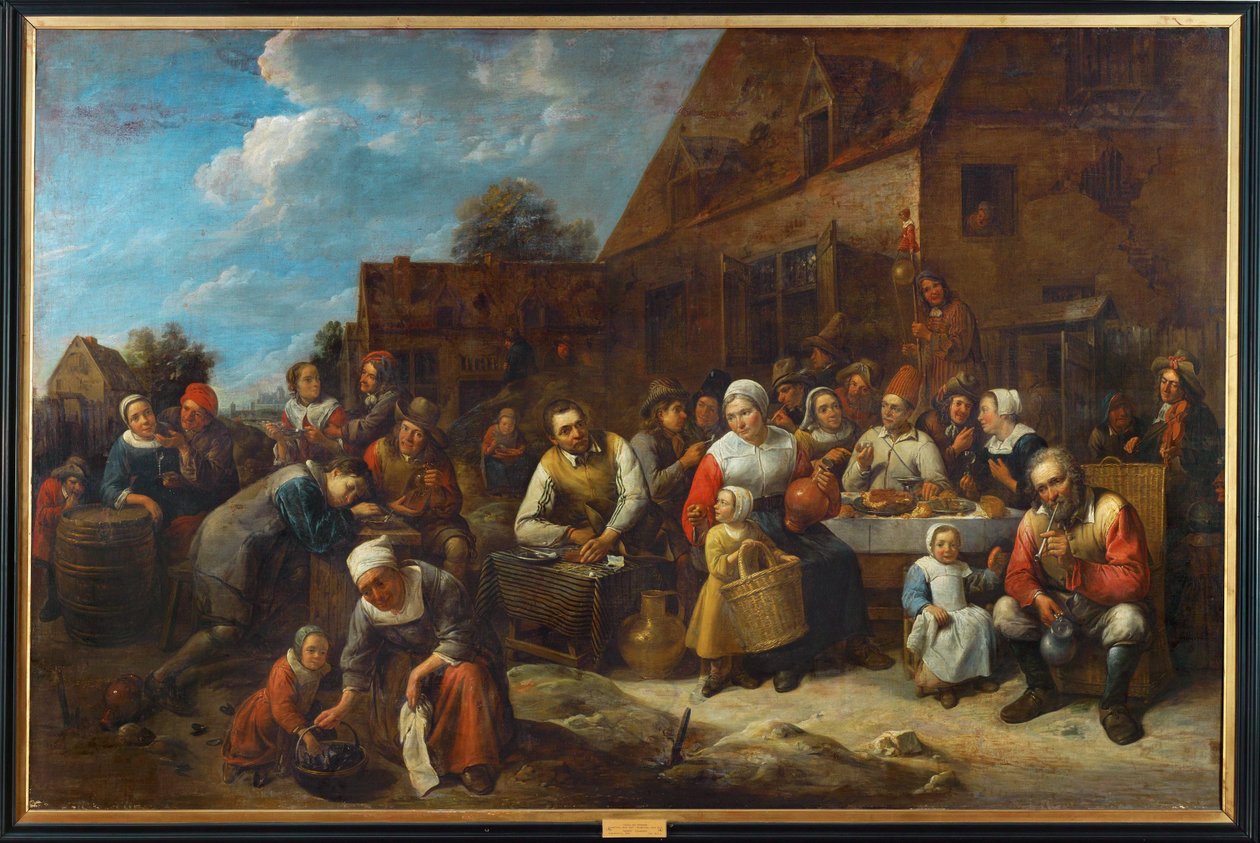 O banquete da aldeia (pintura sobre tela) de Gillis van Tilborgh