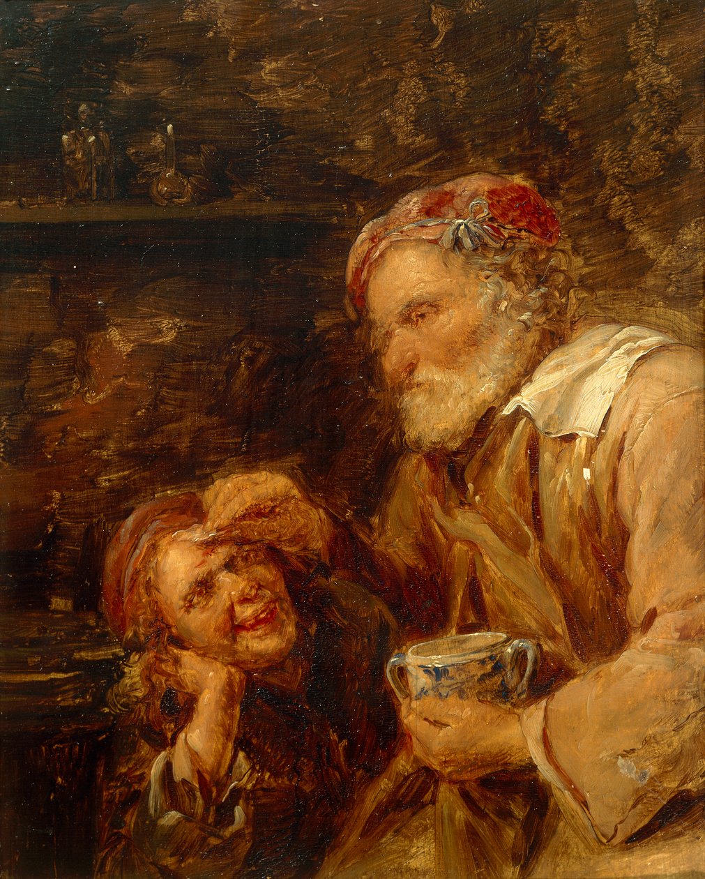 Touch, por Gillis van Tilborgh, o Jovem (1625-1678). de Gillis van Tilborgh