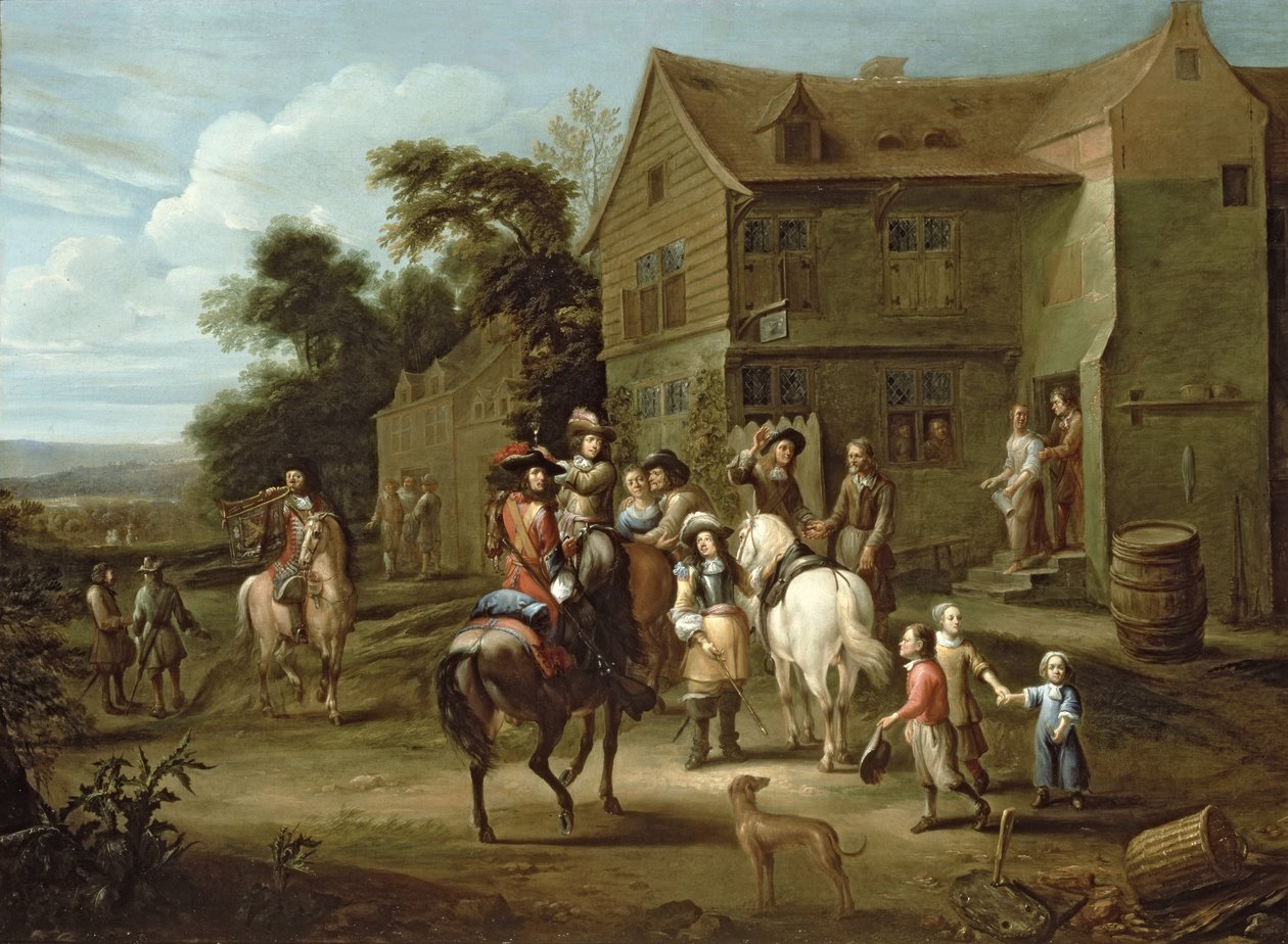 Príncipe Guilherme de Orange com Huntsmen de Gillis van Tilborgh the younger