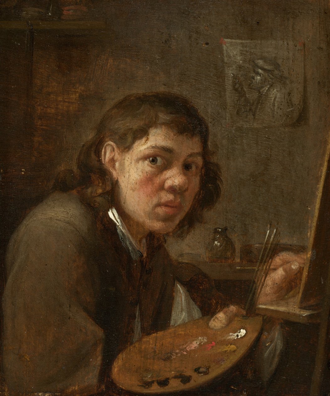 Autorretrato no estúdio de Gillis van Tilborgh the younger