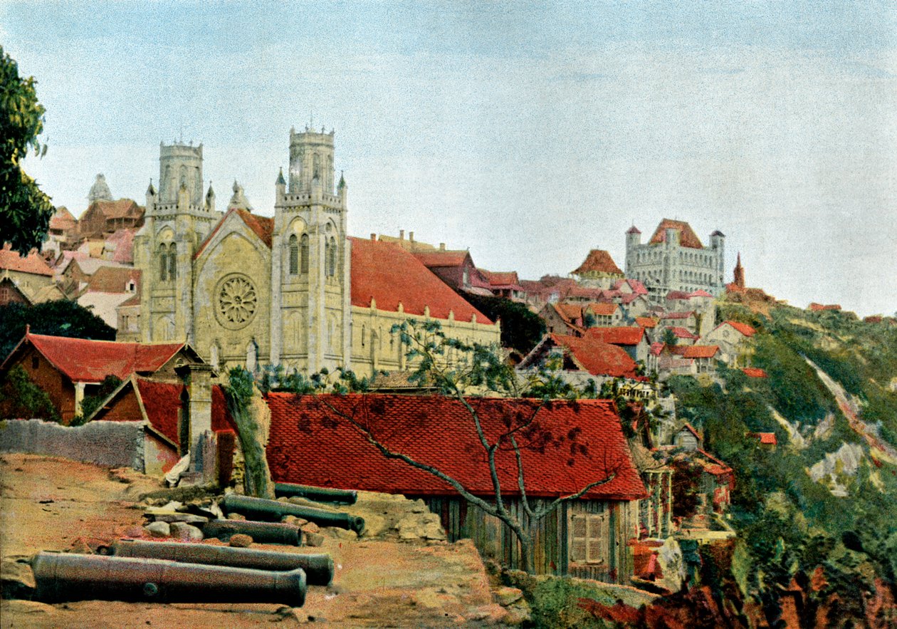 Catedral Católica, Palácio da Rainha, final do século XIX. de Gillot