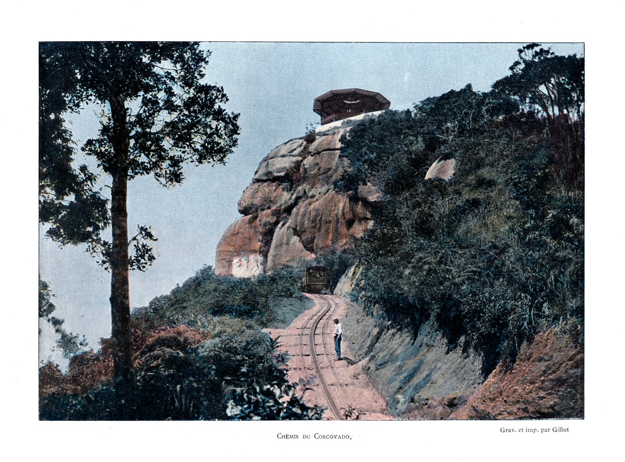 Corcovado Rack Railway, Rio de Janeiro, Brazil, 19th century de Gillot