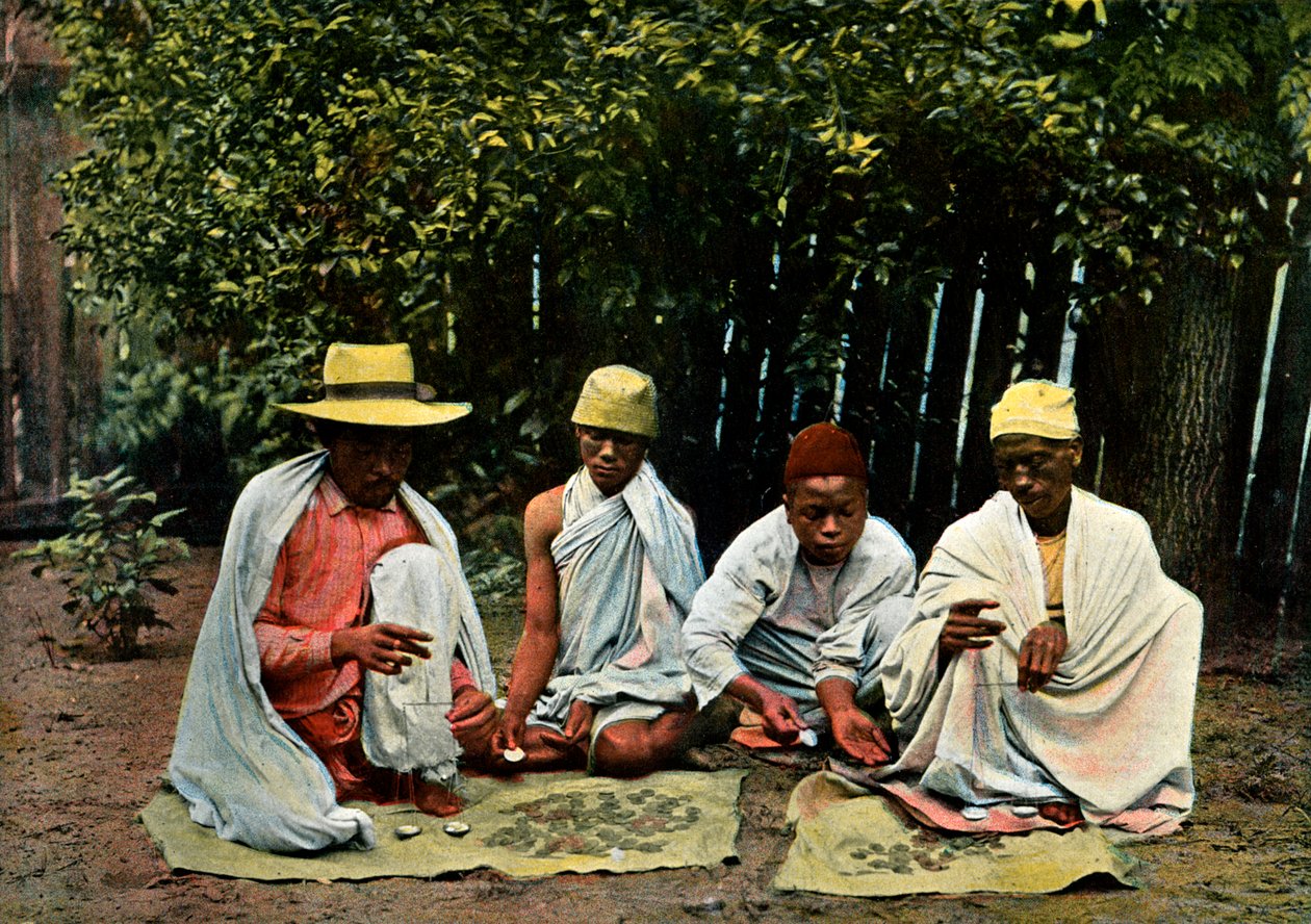 Cambistas de Hova, Madagascar, final do século XIX. de Gillot