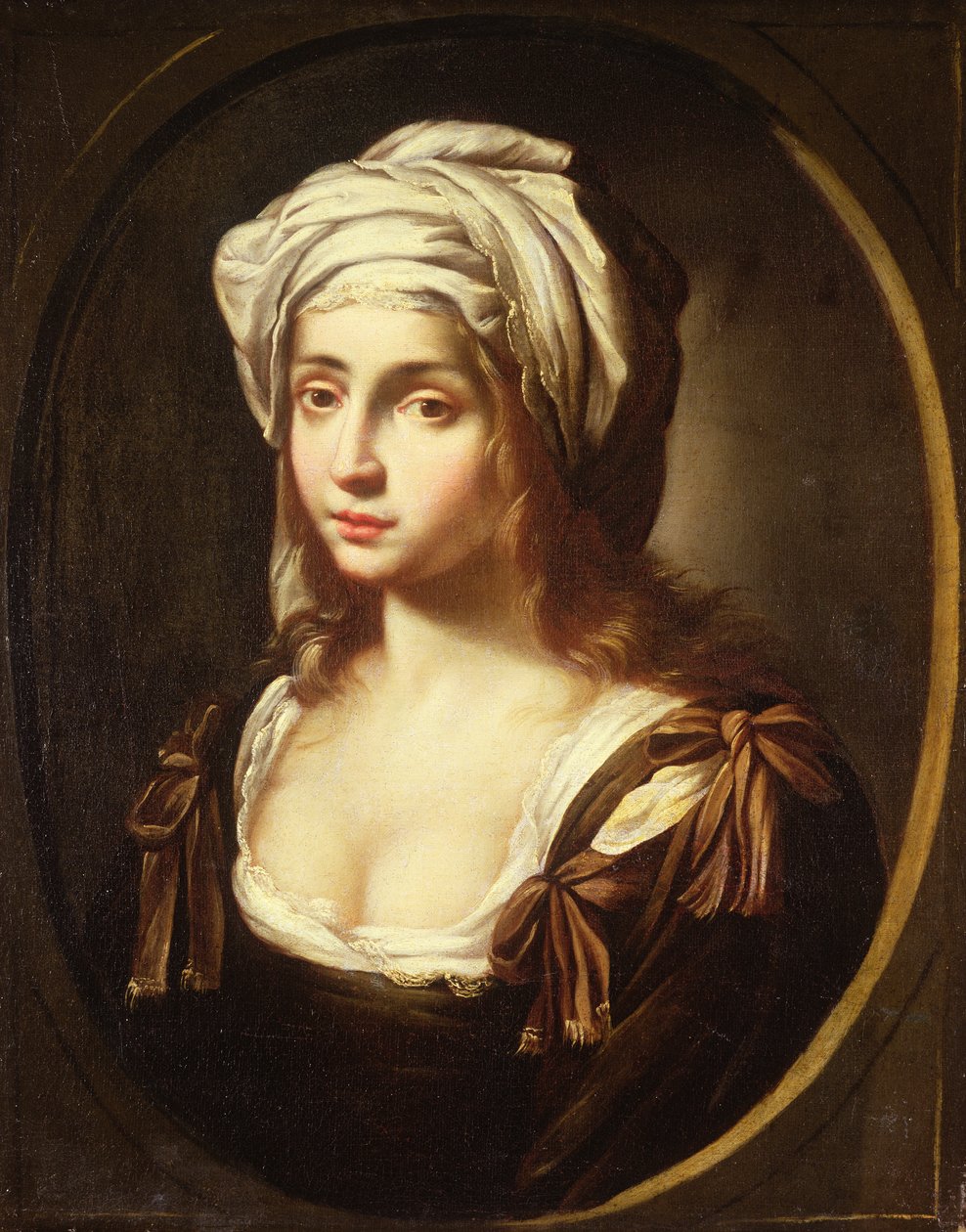 Uma jovem (óleo sobre tela) de Ginevra Cantofoli