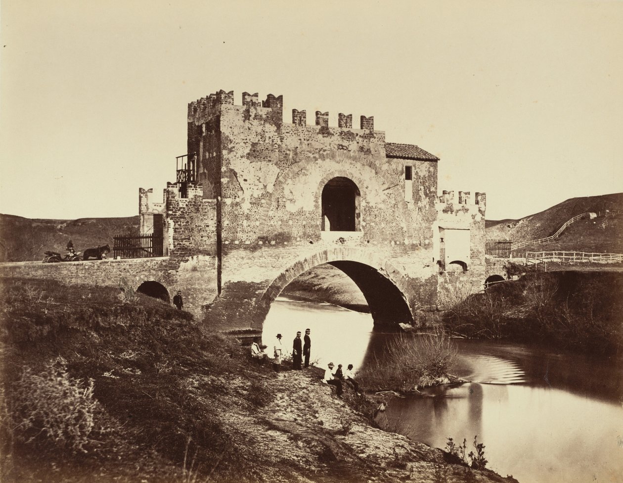 Ponte de Nomentano, década de 1860 (foto) de Gioacchino Altobelli