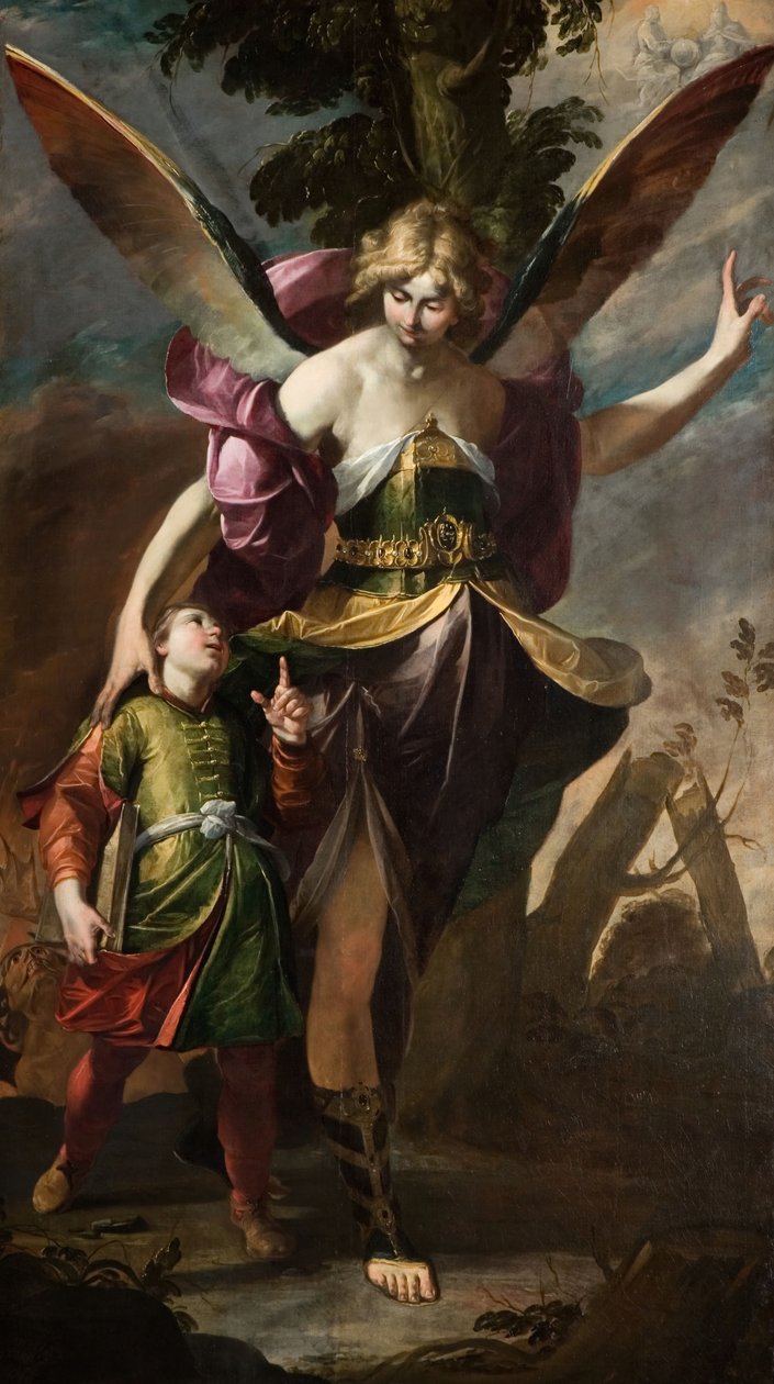 O Anjo da Guarda, 1630. de Gioacchino Assereto
