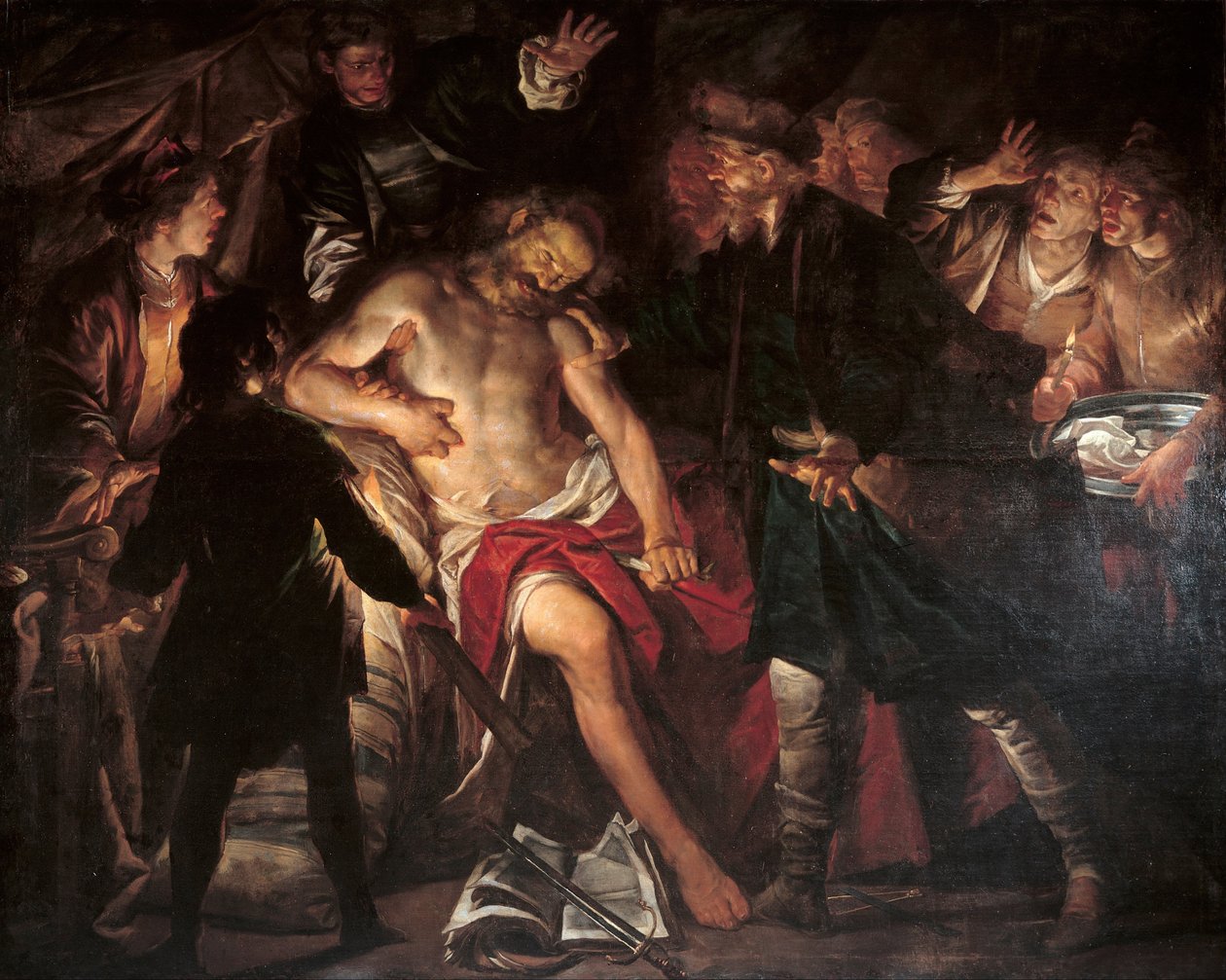 A morte de Provo, c. 1640 de Gioacchino Assereto