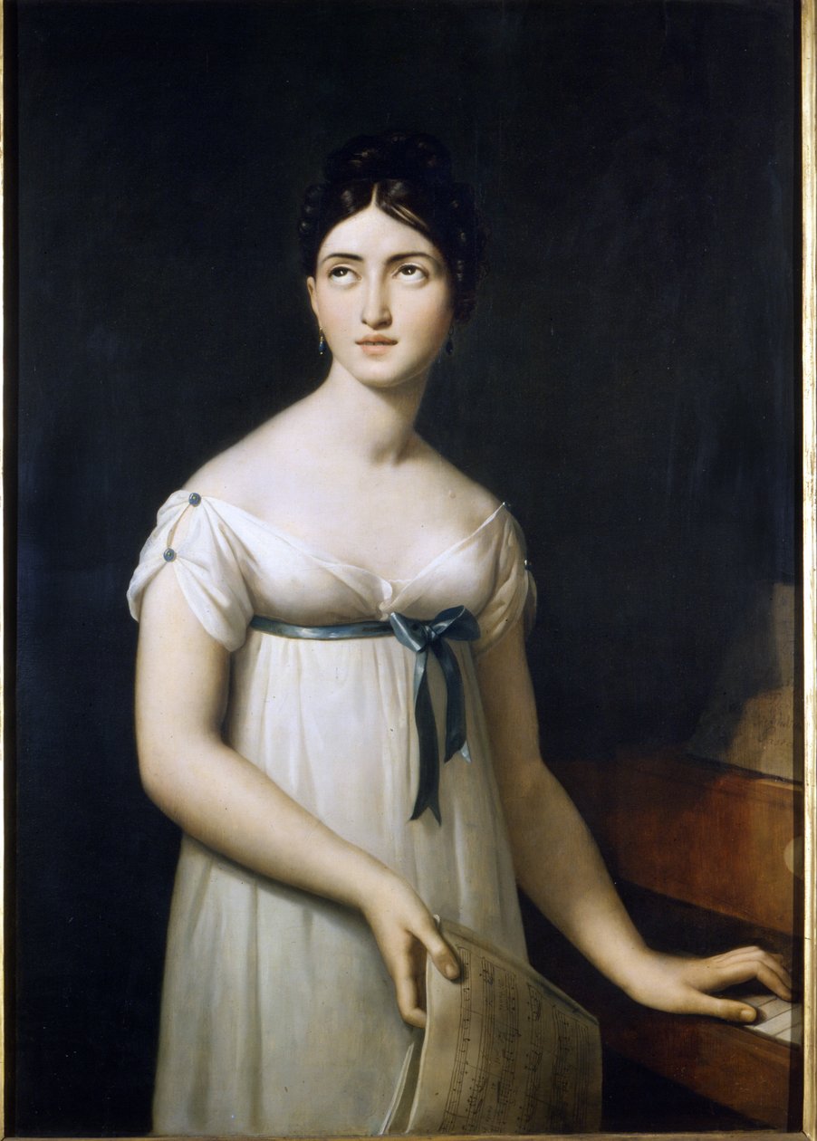 Massas Giuditta (1797-1865). Pintura por Serangeli. Início do século XIX. Museo della Scala de Gioacchino Giuseppe Serangeli