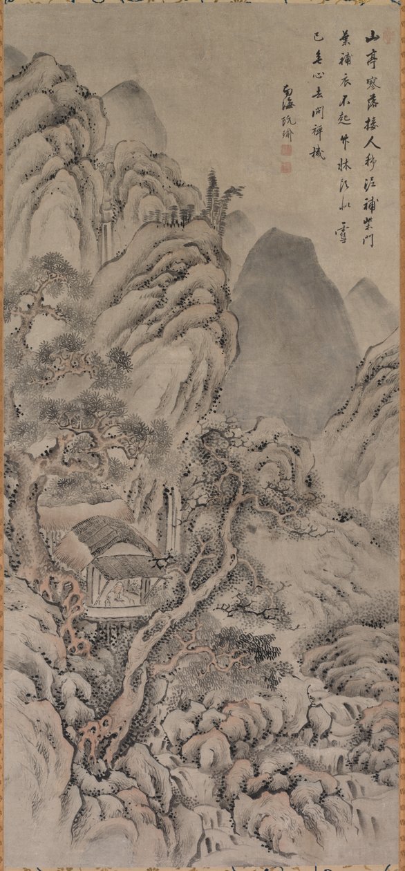 Paisagem, século XVIII. de Gion Nankai