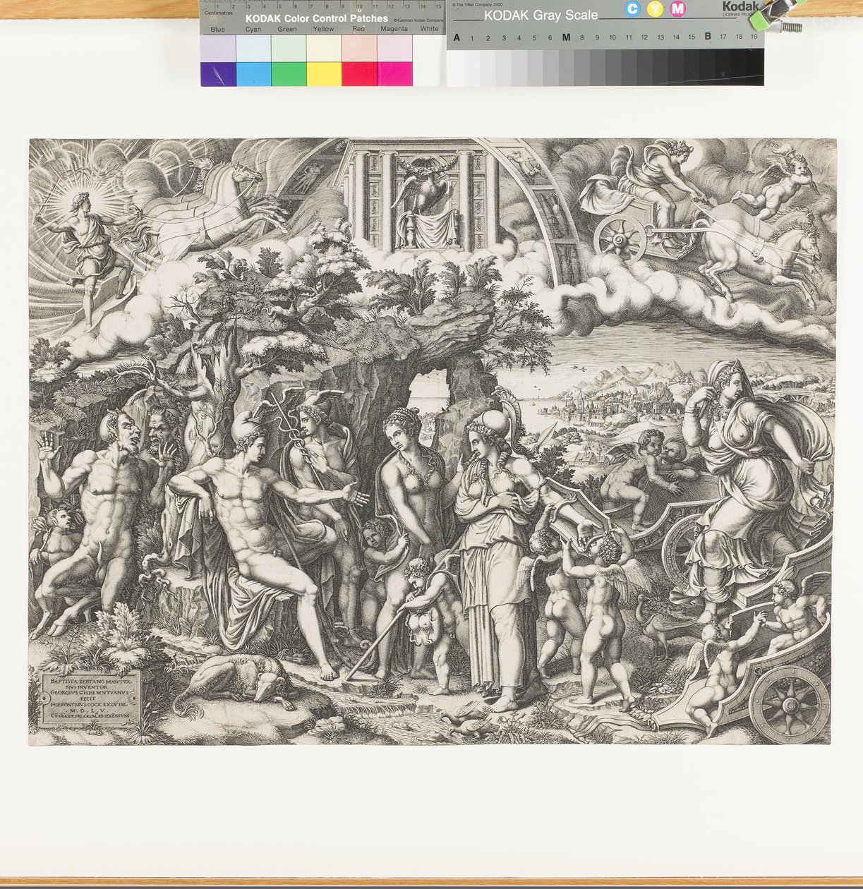 O julgamento de Paris, 1555 de Giorgio Ghisi