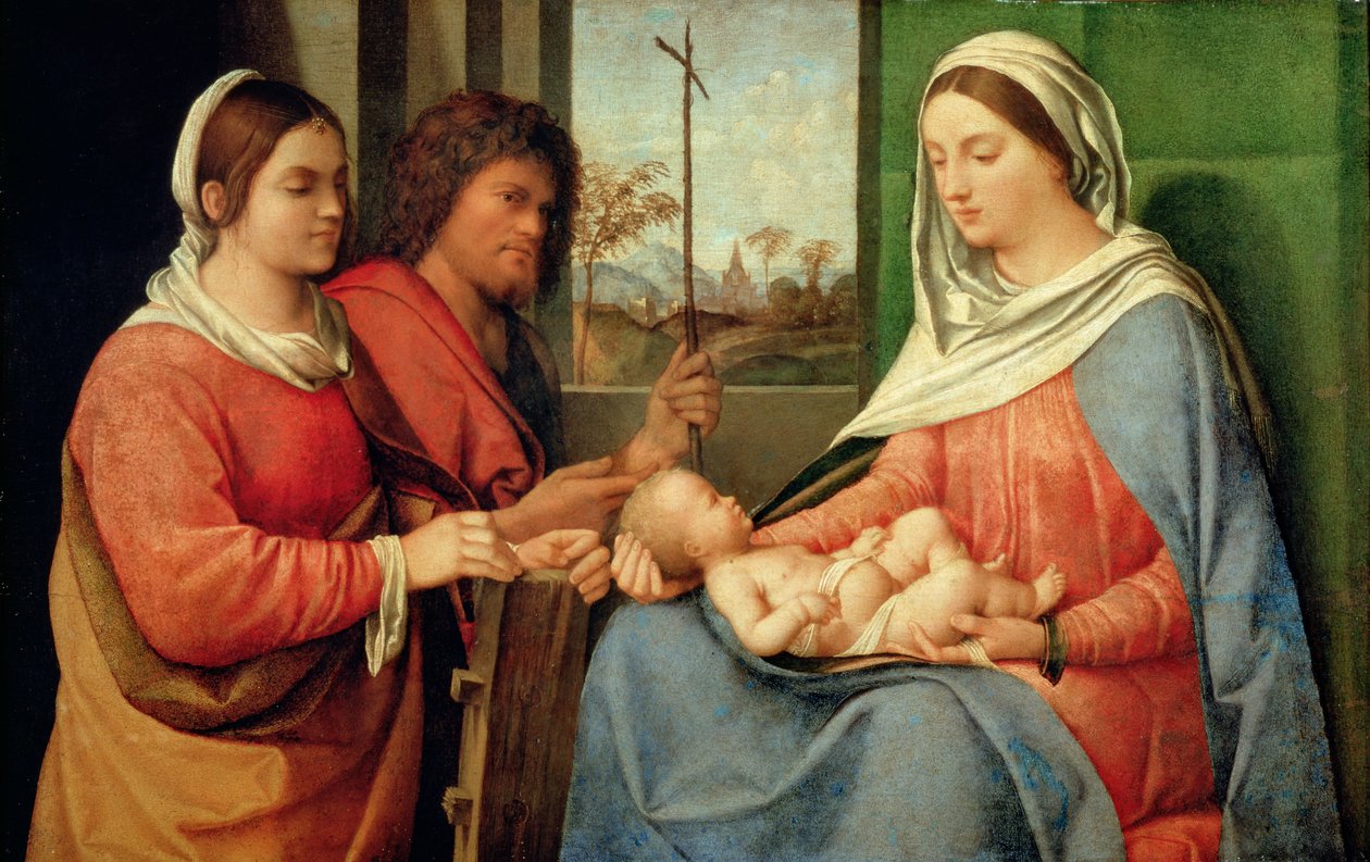 Madonna e criança com santos de Giorgio Giorgione