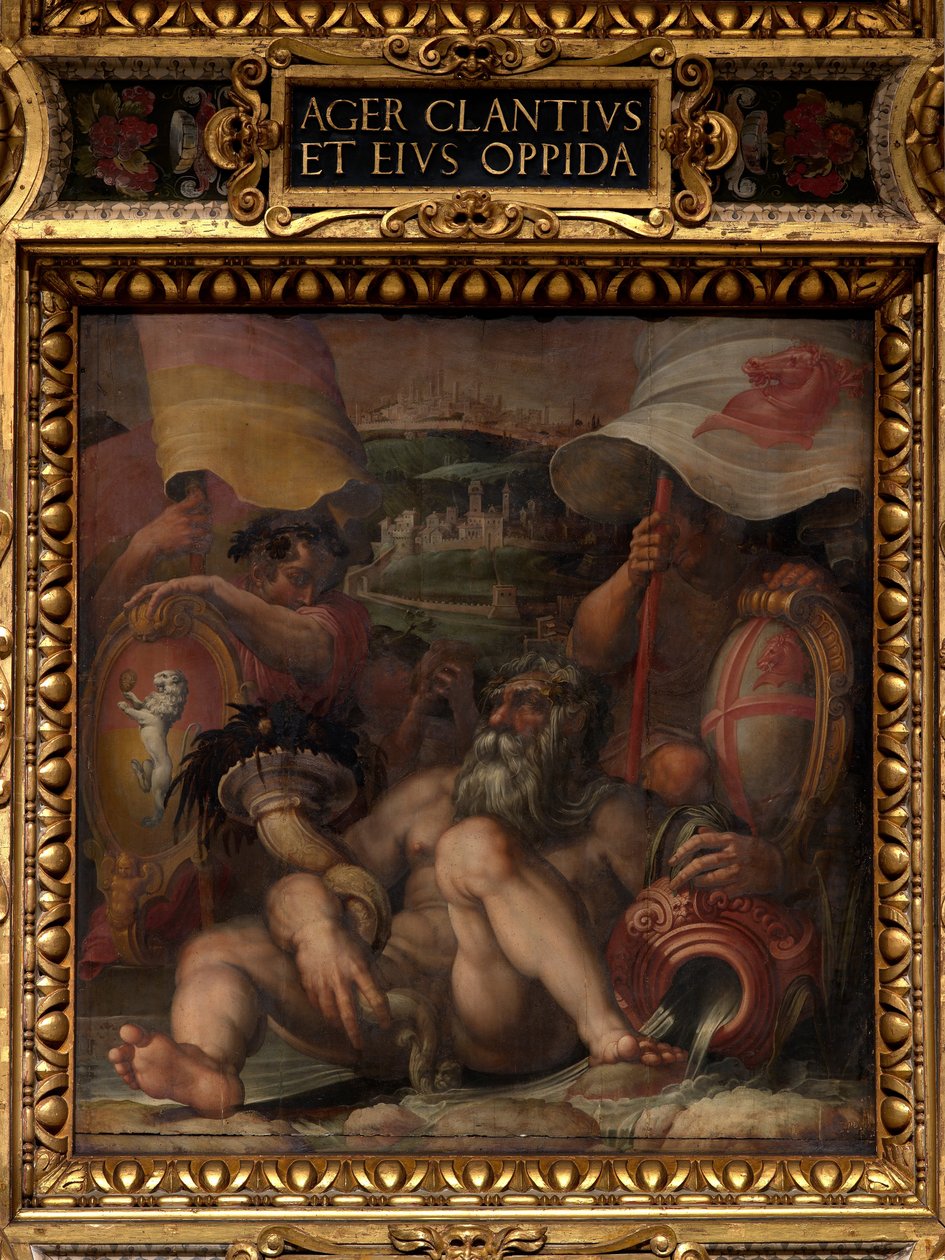Alegoria de Colle val d&39;Elsa e San Gimignano de Giorgio Vasari