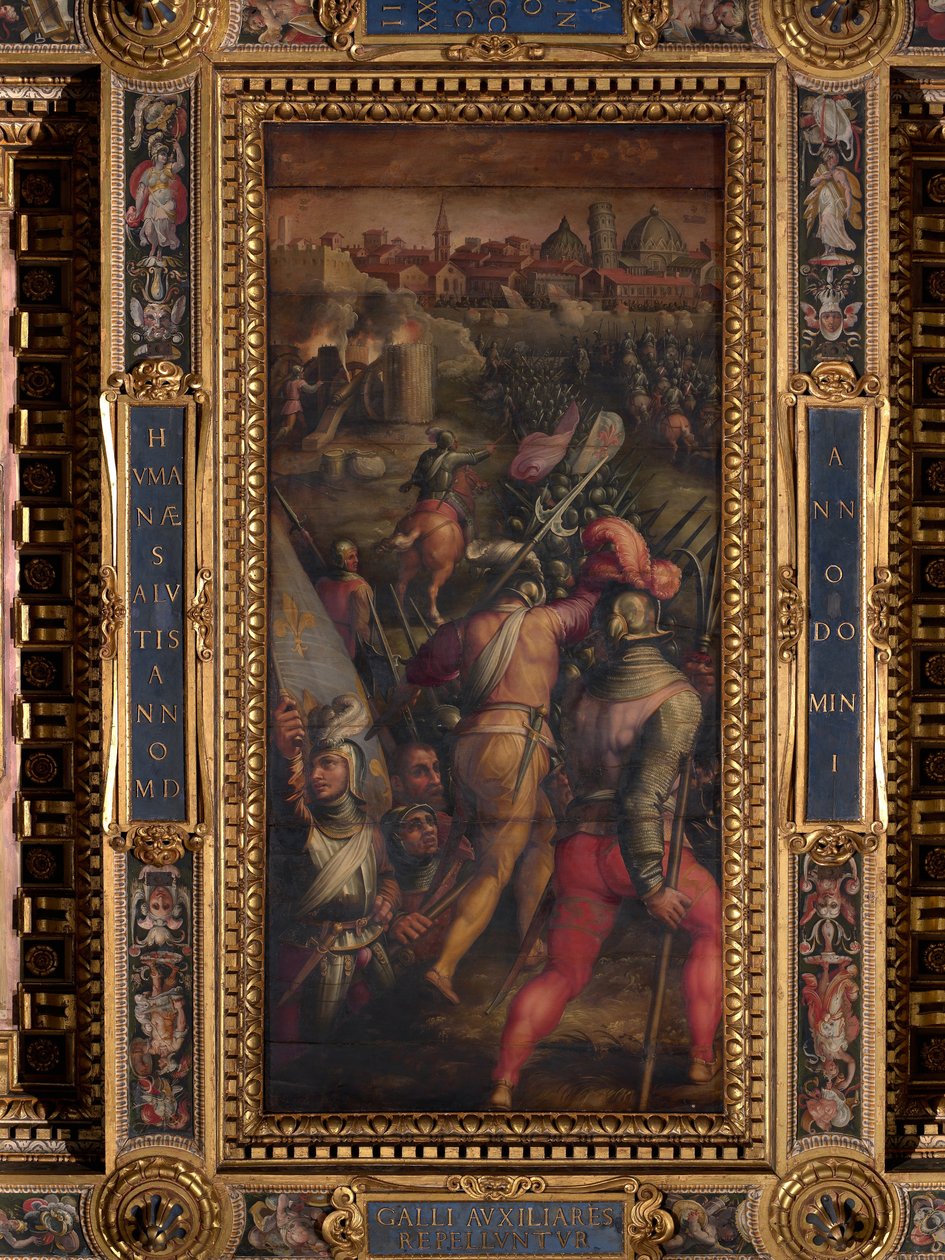 Batalha de Barbagianni, nas proximidades de Pisa de Giorgio Vasari