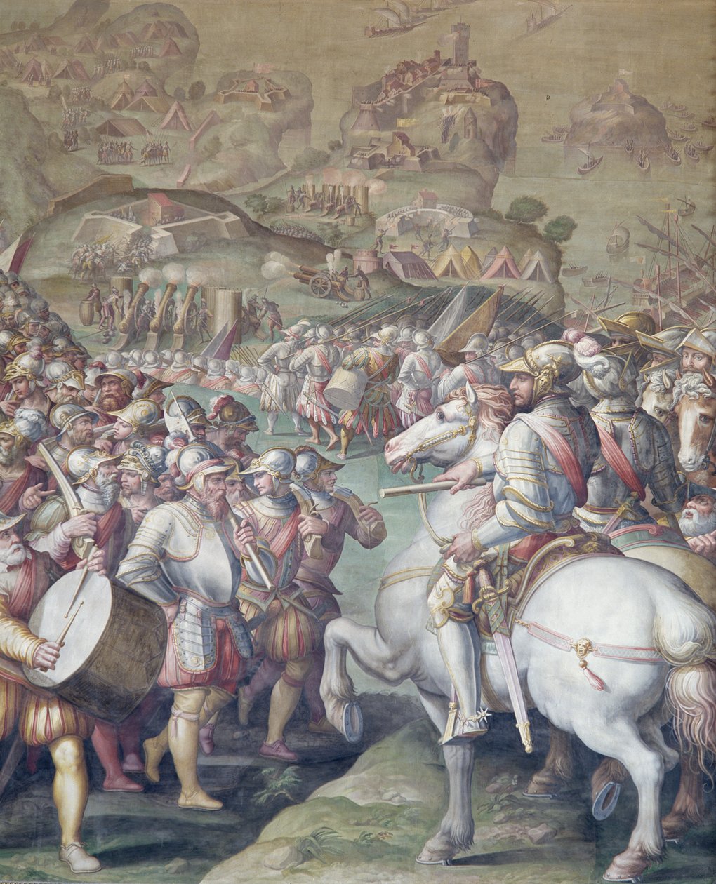 Captura do Porto Ercole, 1555-72 de Giorgio Vasari