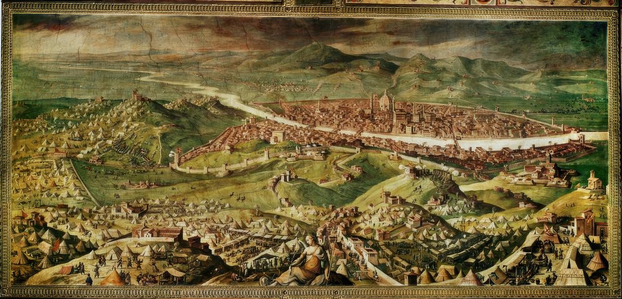 O cerco de Florença de Giorgio Vasari